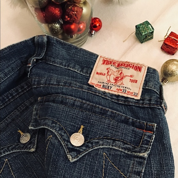 “TRUE RELIGION ” -RICKY- Men’s blue jeans. - Picture 5 of 8